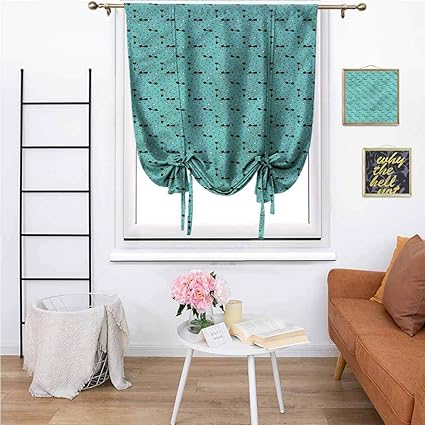 Amazon 子供部屋用カーテン ネズミの足跡プリント 楽しいアニメ 部屋を暗くする騒音低減 23インチx64インチ カーテン オンライン通販