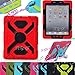 NEW Shockproof Dirt Snow Sand Proof Extreme Army Military Heavy Duty Cover Case Kickstand for Apple iPad Mini 1/2/3 mini 3 2 1 @XYG (8-red/black)
