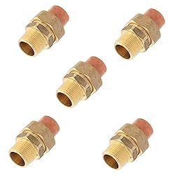 EZ-FLUID Plumbing 1/2" C X MIP LF Brass Copper Pipe