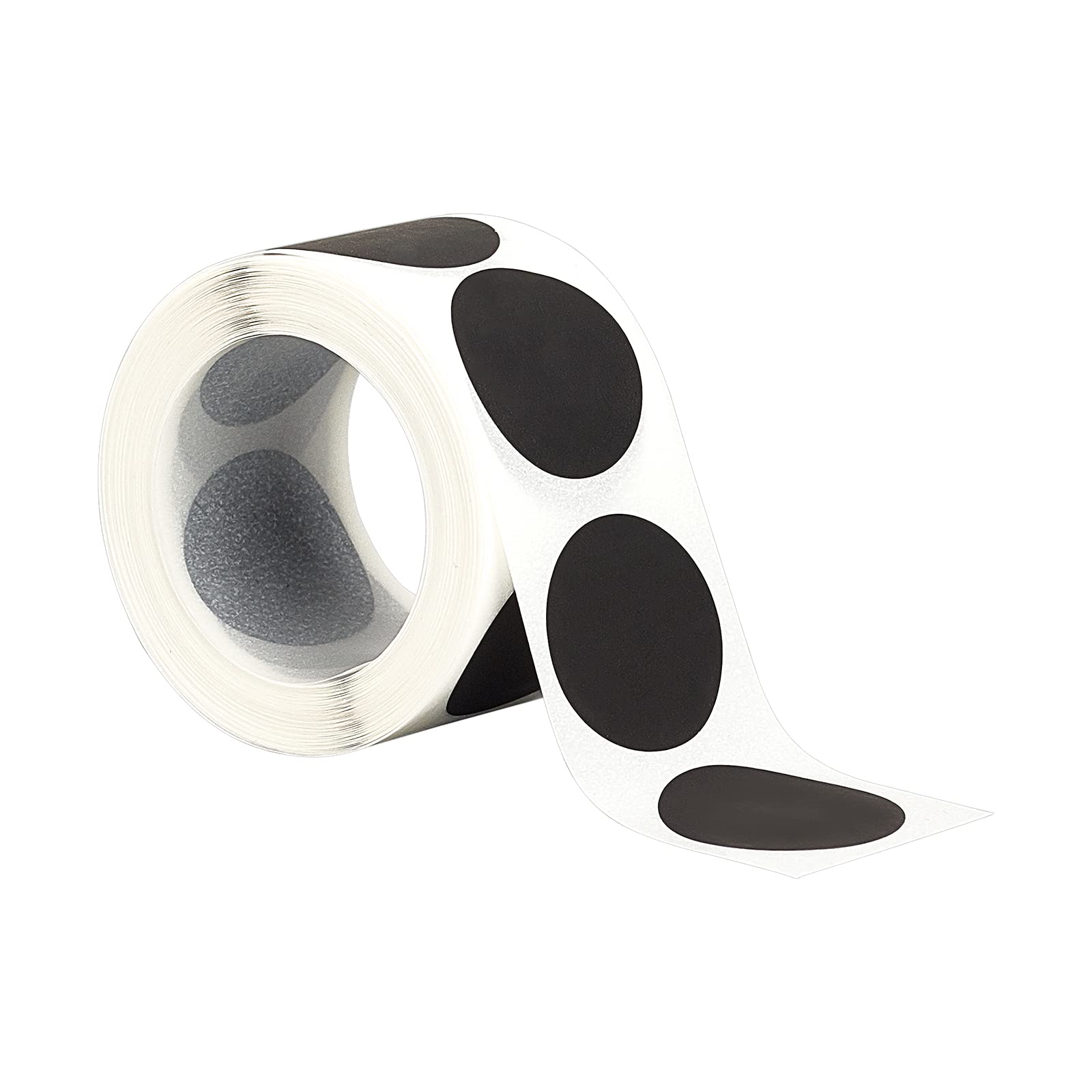 FINGERINSPIRE 300pcs/roll Scratch Off Sticker Round Labels, Designed to Create Your own Scratch-Off Cards, Raffles, Promotions, Wedding 25mm(Black)