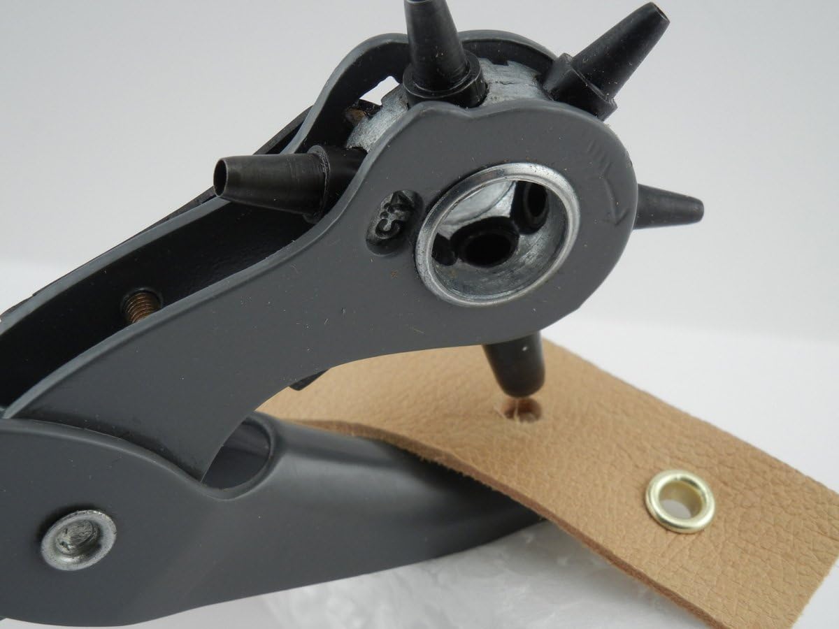 General Tools 72 Leather Hole Punch Tool, 5/64 Inch to 3/16 Inch - Hand Tool Arch Punches - 