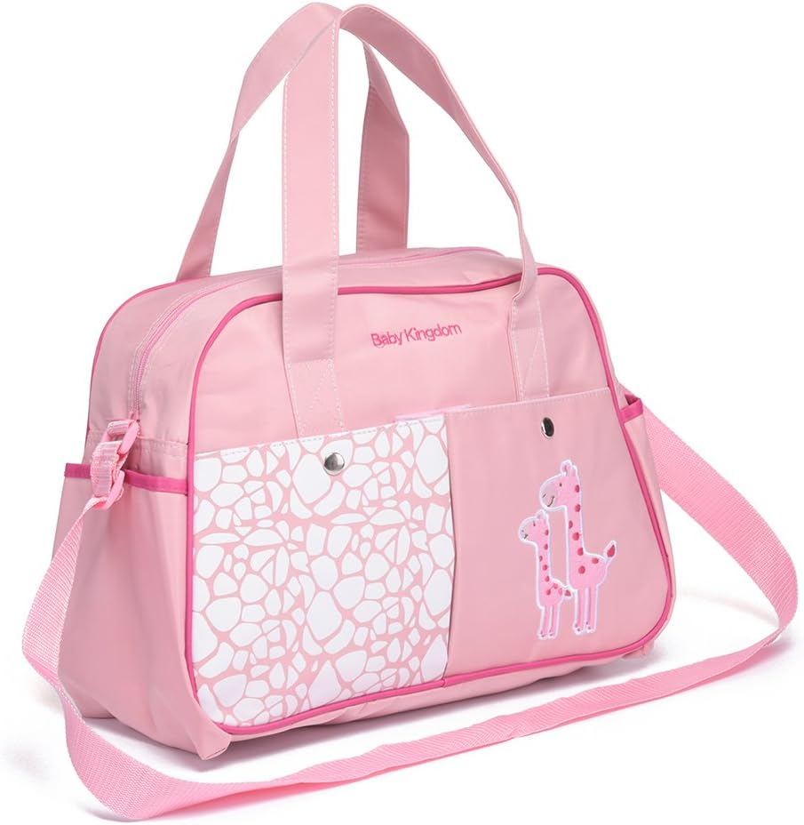 Mom Miya Multi Function Baby Diaper Nappy Changing Bag Changing Mat Mummy Handbag 3 Color (Pink)