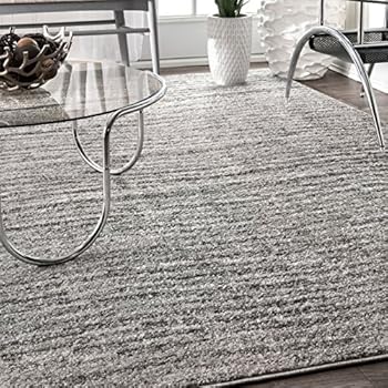 nuLOOM 200BDSM01A-508 Ripple Contemporary Sherill Area Rug, 5' x 8', Grey, Gray