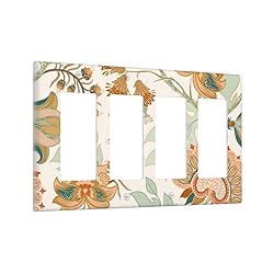 Colorful Paisley Pattern Quad Rocker Light Switch