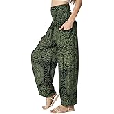 Tranquil Threads High-Waisted Boho Harem Yoga Pants for Women
