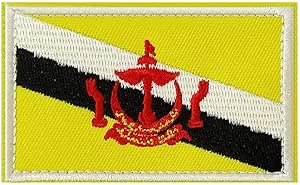 Amazon.com: Embroidery Each Country's Flag Patch (3''X2'', Brunei