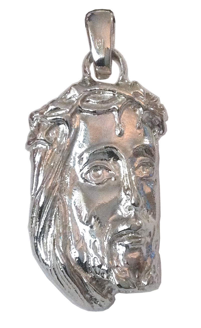 GOGO 925 Sterling Silver Holy Face of Christ Pendant