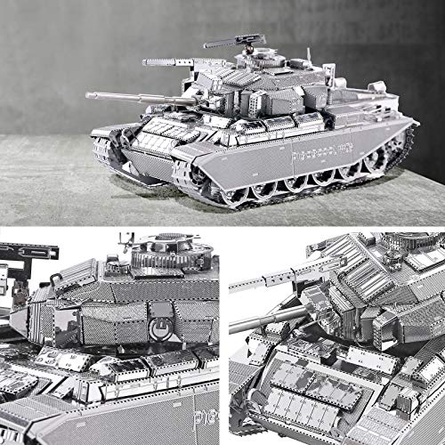 Piececool 3D Puzzles for Adults Metal Tank Model Kits-Centurion Afv Tank DIY 3D Metal Model Building Blocks Brain Teaser Puzzle, Great Birthday Gifts-172 Pcs