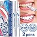 Teeth Whitening Pen Effective Teeth Whitener Painless Gel Whitening Pen Easy Tooth Whitening Pen Beautiful White Smile Safe 35% Carbamide Peroxide Gel Natural Mint Flavor 2 Pack Instant Teeth Pens