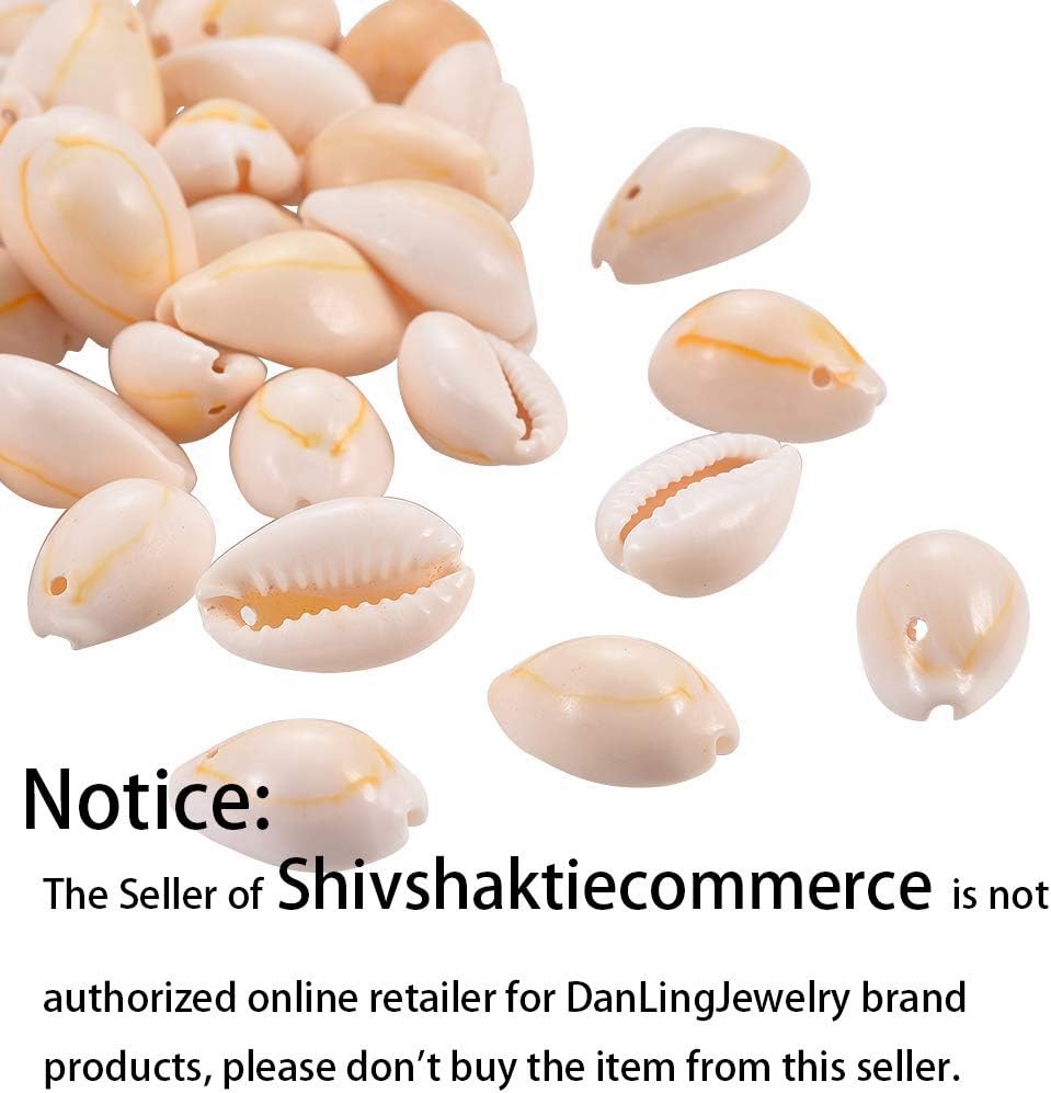 DanLingJewelry 50 pcs Cowrie Sea Shells Oval Ocean Beach Money Seashells Craft Charms for Candle Making Fish Tank Vase Filler Party Wedding Decor
