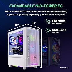 Skytech Archangel Gaming PC Desktop, Ryzen 7 5700