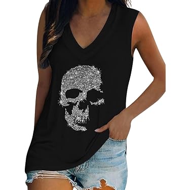 Women's Racerback Graphic Tank Top - Cute Cami Shirt For Workouts, Soft & Flowy Fit - View #7