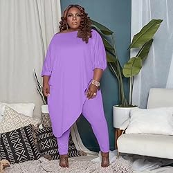 Huasemy Plus Size Outfits for Women,Plus Size