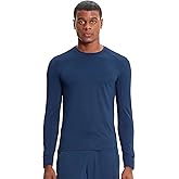 Cherokee Infinity Mens Long Sleeve Underscrub Top, Round Neck, Watch Slot Cuffs, Moisture Wicking 360 Stretch Fabric - IN608