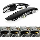 Fuguang Sequential LED Side Mirror Lights, Smoked Lens, Amber | Dynamic Turn Signals, Compatible with Ford Kuga Escape Ecosport 2013-2018,C-Max 2013-2017,Focus 2012-2018 SE ST RS