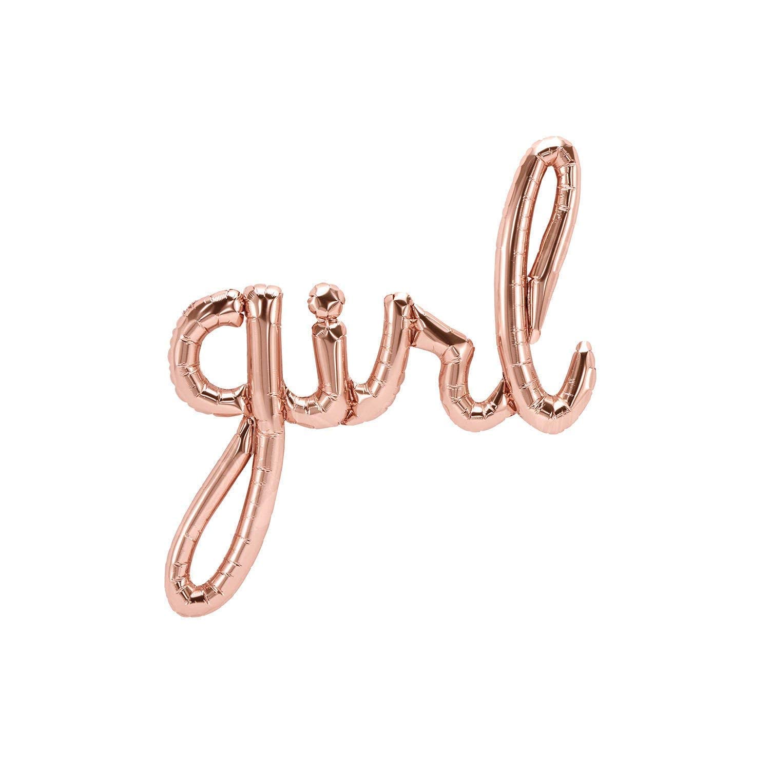 Girl Script Foil Balloon, 80cm (2 pack)
