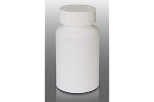 BIORX LABORATORIES Pharmacy Prescription Vials, White Pill Bottle, 40 Dram Mega Pro Child Resistant Caps, Caps Included, Pack of 12 (Pill Container, Pharmacy Bottle, Pharmacy Container) by Sponix