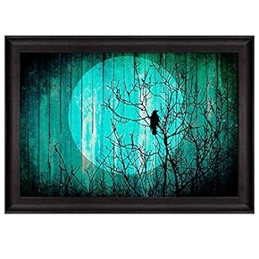 Illustration of The Silhouette of a Tree with...