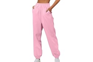 OIUCVGB Sweatpants for Women Cinch Bottom Drawstring Elastic Waist Pants Athletic Yoga Joggers Lounge Trousers with Pockets