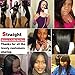 FeiBin Brazilian Straight Human Hair 3 Bundles Unprocessed Virgin Remy Hair Weave Human Bundles Weft Natural Color 16 18 20 Inch