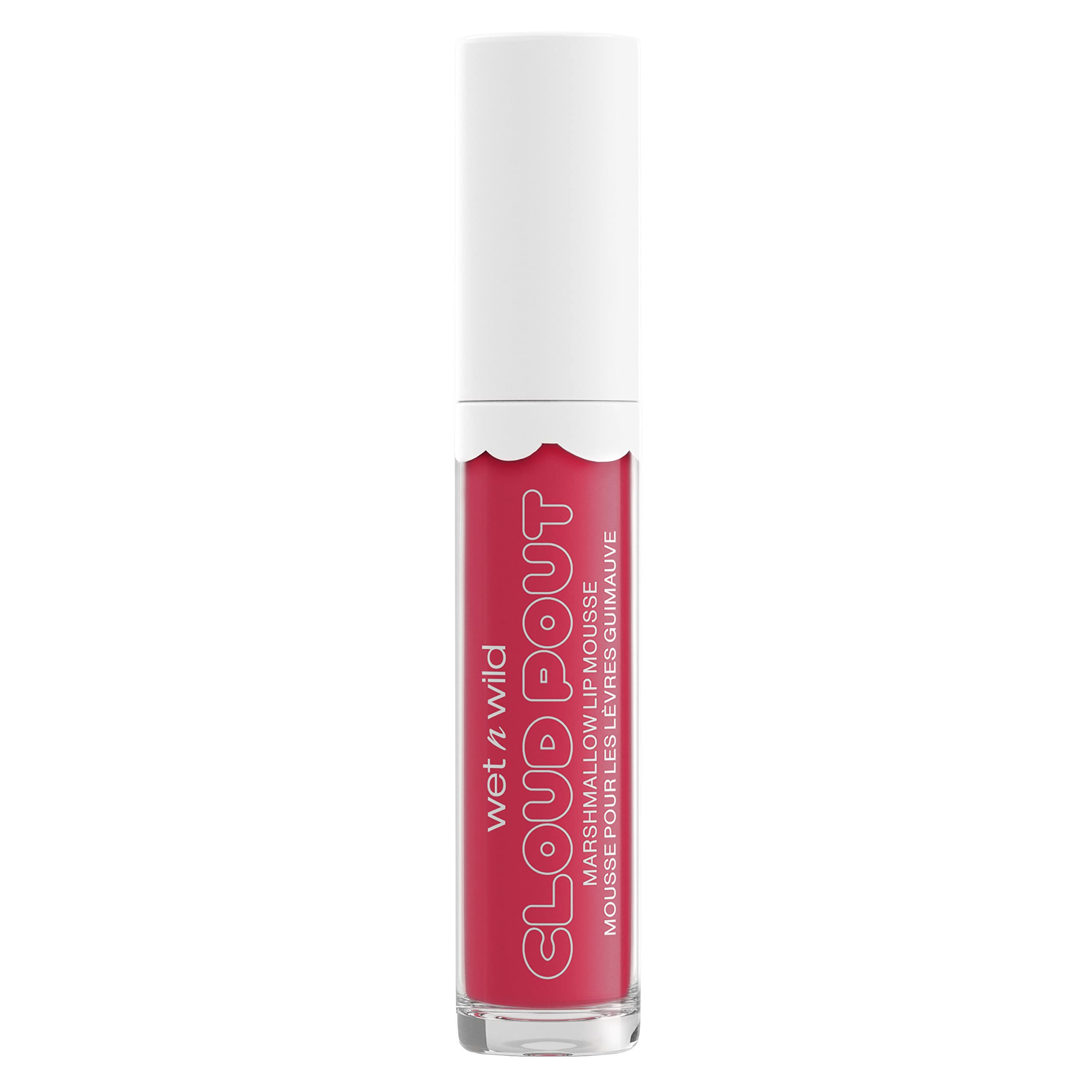 Wet 'n' Wild, Cloud Pout Marshmallow Lip Mousse, Matte Liquid Lipstick, Non-Drying and Long-Lasting Formula, with Argan Oil, Avocado Oil and Vitamin E, Fluff You