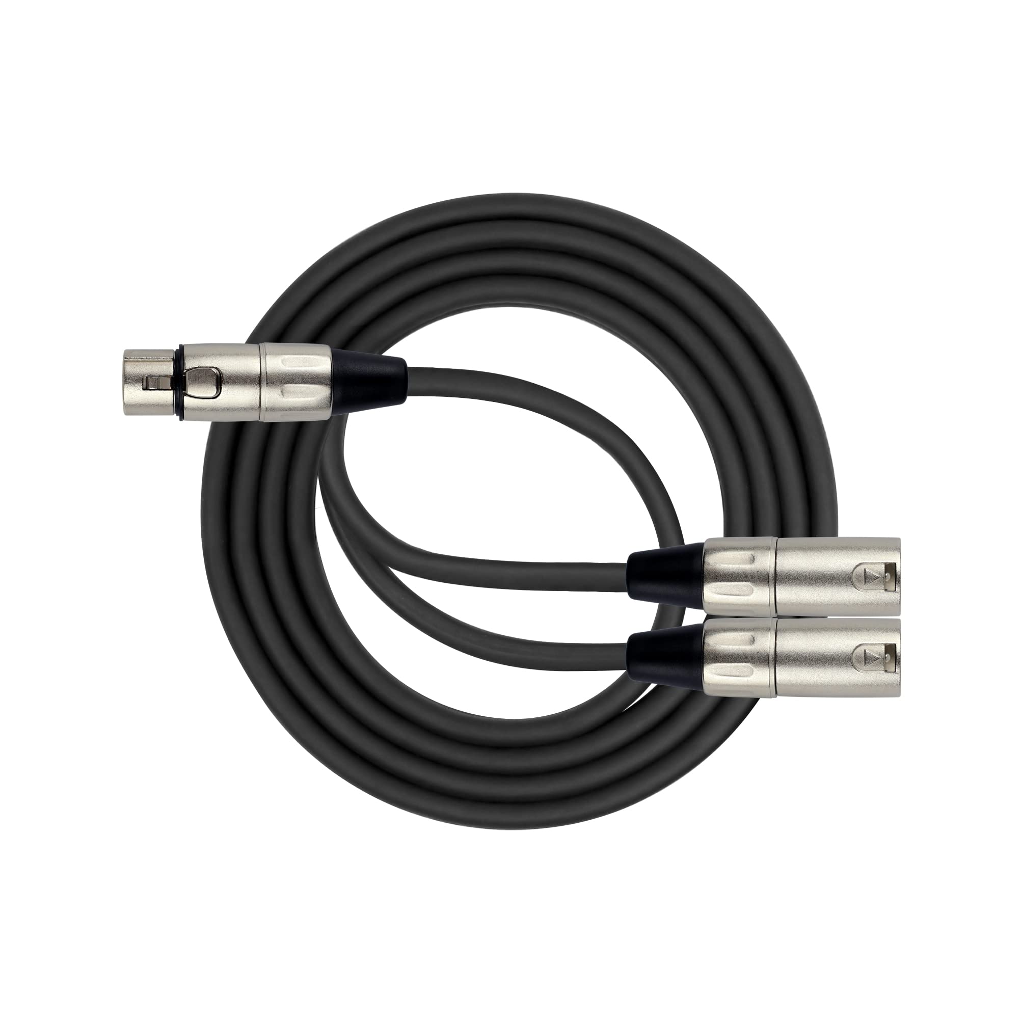 KIRLIN Cable Y-303-06 - 6 Feet - XLR Female to Dual XLR Male Y-Cable