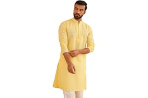 Sojanya (Since 1958 Men'S Pure Cotton Chikankari Only Long Kurta