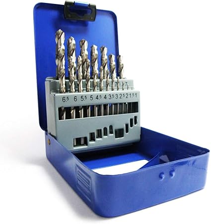 S R Forets Hss A Metaux Et Acier 1 10 Mm Angle 118 Set De 19 Pieces Serie Gm Din 338 Acier Hss Coffret Metal Qualite Professionnelle Amazon Fr Bricolage