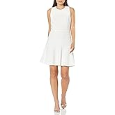 Tommy Hilfiger Women's Fit and Flare Knee-length Sleeveless Round Neck Knit