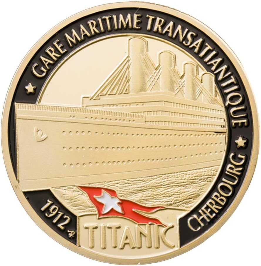 Lailongp Titanic Commemorative Coin Collection Gift Souvenir Art Metal Antiqu for Collection Lovers Gift