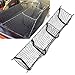 Cargo Net Three Pocket Car Organizer, Trunk Organizer for Groceries,Premium Storage net for Truck bed