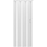 Techni Home Studio Series 32" x 80" PVC Foldable Accordion Door, White Oak | Trimmable PVC panels, flexible single-layer design, space-saving interior door, room divider, easy installation.