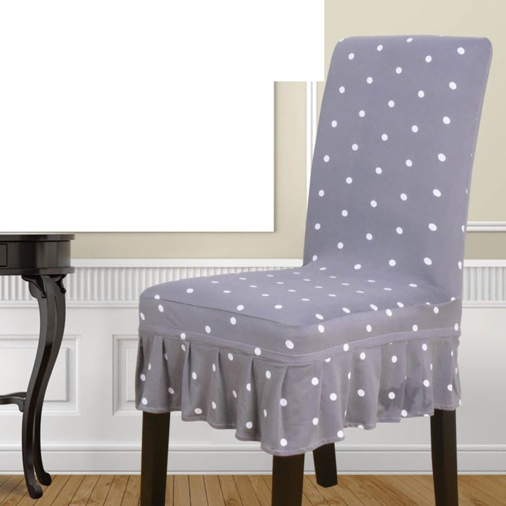 Conjoined skirt side chair cover Home stretch dining chair-M One Size
