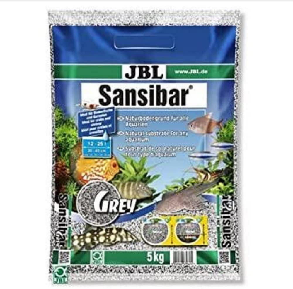 JBL Sansibar GREY 5 kg, Grey, fine substrate for freshwater and saltwater aquariums