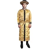 Dress Up America Gold Grand Rabbi Coat for Adults - Jewish Bekitcha Set