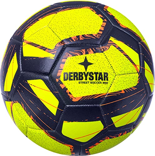 Derbystar Mini Street Soccer Pelotas de fútbol Amarillo Azul Naranja, 47 cm