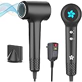 ZPP Hair Dryer, Professional High-Speed Ionic Blow Dryer, 110000 RPM Brushless Motor High Speed Motor for Fast Drying Low Noise Thermo-Control Hairdryer for Travel Women Men