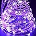 CrazyFire LED Lights String Wedding Lights, 33ft/10m 100 LEDs Purple Copper String Light Copper Wire Lights for Festival Holiday Christmas Wedding Halloween Party Patio Home with USB Interface