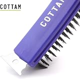 Cottam Heavy Duty 6 Row Steel Wire Scratch Brush with Scraper view 2