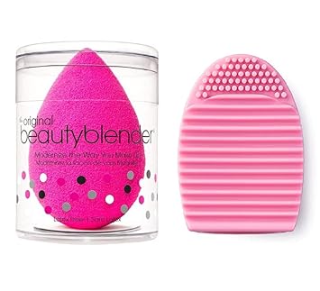 Yoana Beauty Blender Makeup Complexion Sponge with Brushegg Brush Cleaner (Assorted)- Pack of 2