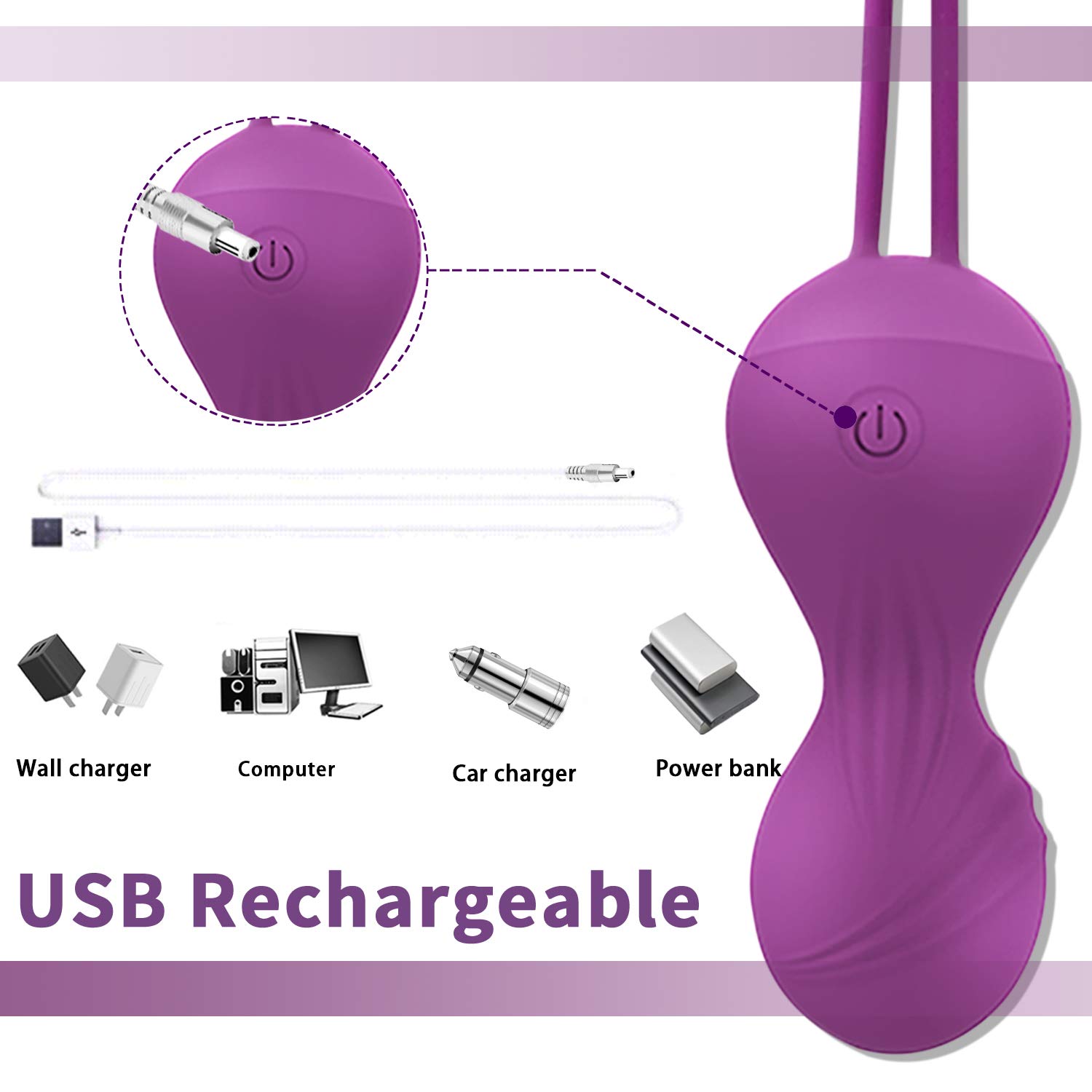 Kegel Exercise Weights for Women-Doctor Recommended Pelvic Floor Exercises Advanced Tightening,Safe Silicone Remote Controlled Kegel Balls