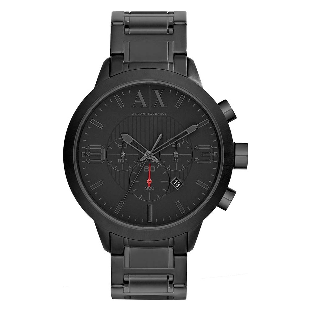 Armani Exchange Watch For Men, Chronograph Movement and 49mm Case Size with Stainless steel, Leather or Silicone strap