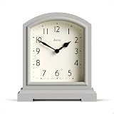 Jones Clocks Tavern Mantel Clock Small Modern Arch Grey Quartz view 1