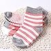 Pro1rise®4 Pairs Heathered Baby Girls Toddler Ankle Striped Basic Socks 0-12 Months