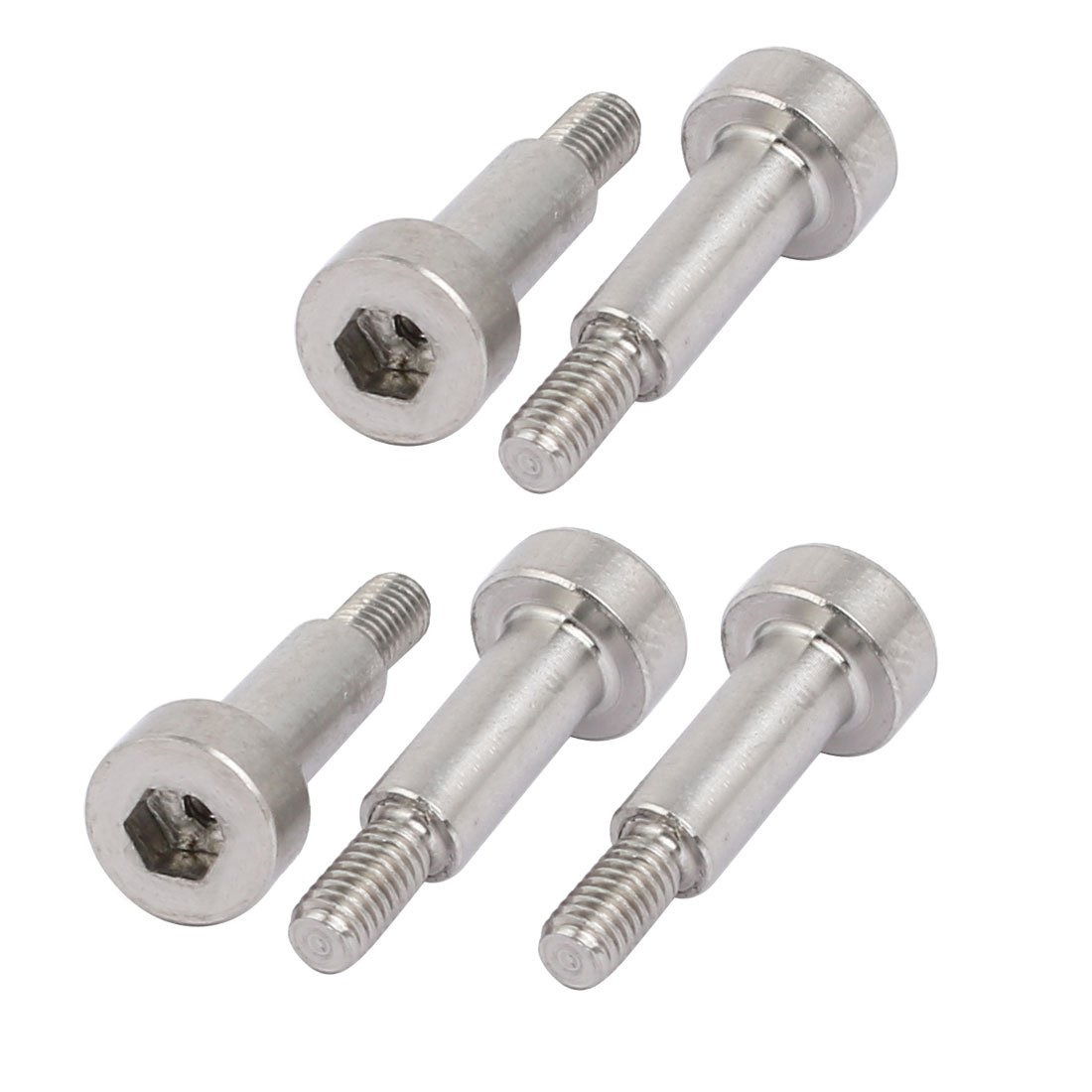 Sourcingmap 5pcs 304 Stainless Steel Shoulder Bolt 4mm Shoulder Dia 10mm Shoulder Length M3 Thread