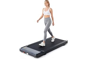 Sweetcrispy Compact Treadmill for Small Spaces, Quiet Under-Desk Walking Pad, Slim & Portable Design for Home Office Workouts, Easy to Store, Ideal for Apartments and Work-from-Home Fitness