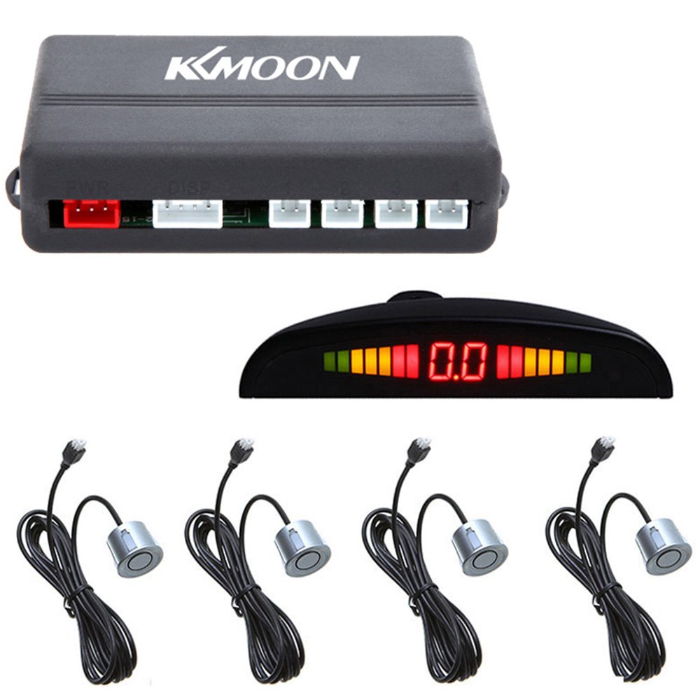 KKmoon Sistema de Radar Reserva Aparcamiento para Coche con LED Retroiluminación Pantalla