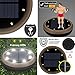 8 LED Solar Lights Outdoor, KUNGIX Solar Above Ground Landscape Lights Pathway Walkway Lights (2 PACK)