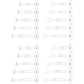 Eakxnig 18G 16G Flat Back Clear Earrings for Sports Nose Studs Silicone Plastic tragus conch cartilage Retainers Monroe Medusa Lip Ring Stud Labret Piercing for Work Surgery 6mm 7mm 8mm 9mm 10mm 12mm