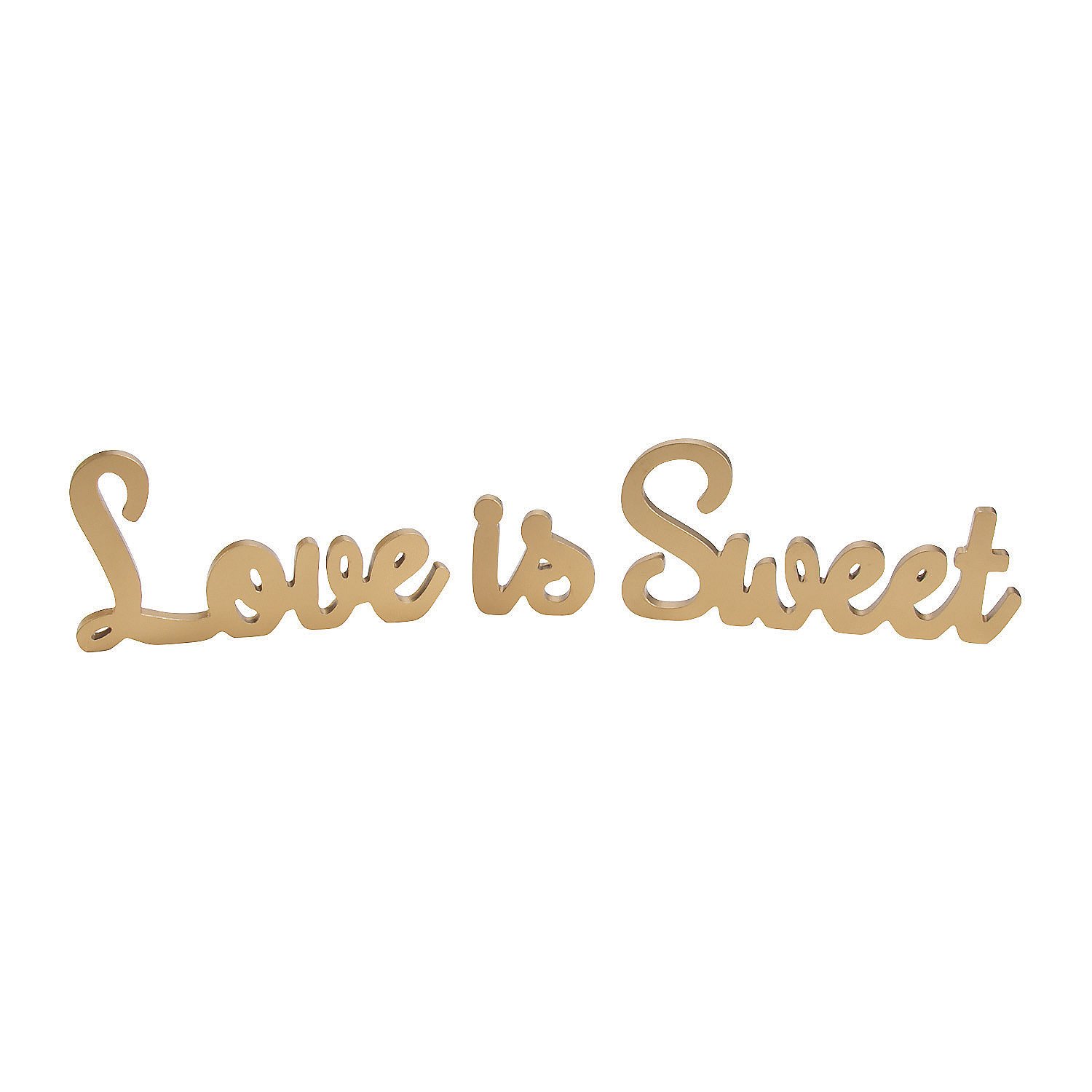 Photo 1 of Love is Sweet Gold Table Decor Set (wood) Home Decor and Wedding